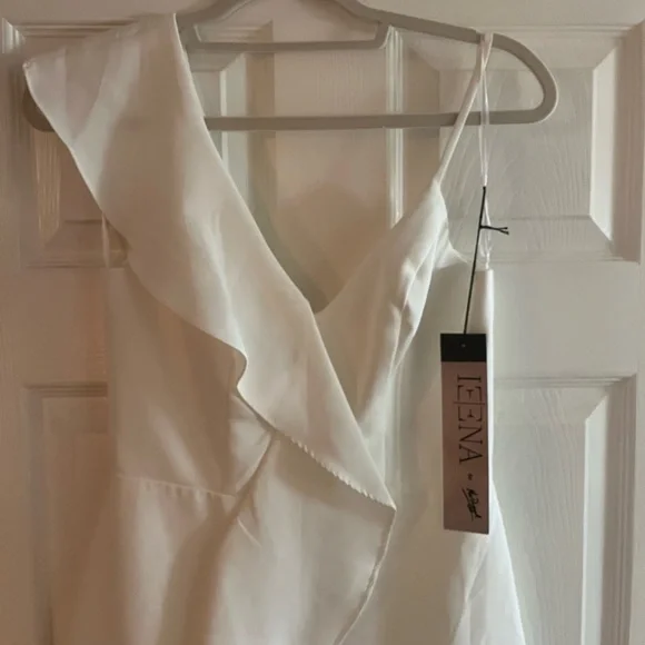 Mac Duggal/ IEENA #70161 NWT Asymmetrical Ruffle Cocktail Mini Dress Size 2 - Picture 5 of 9